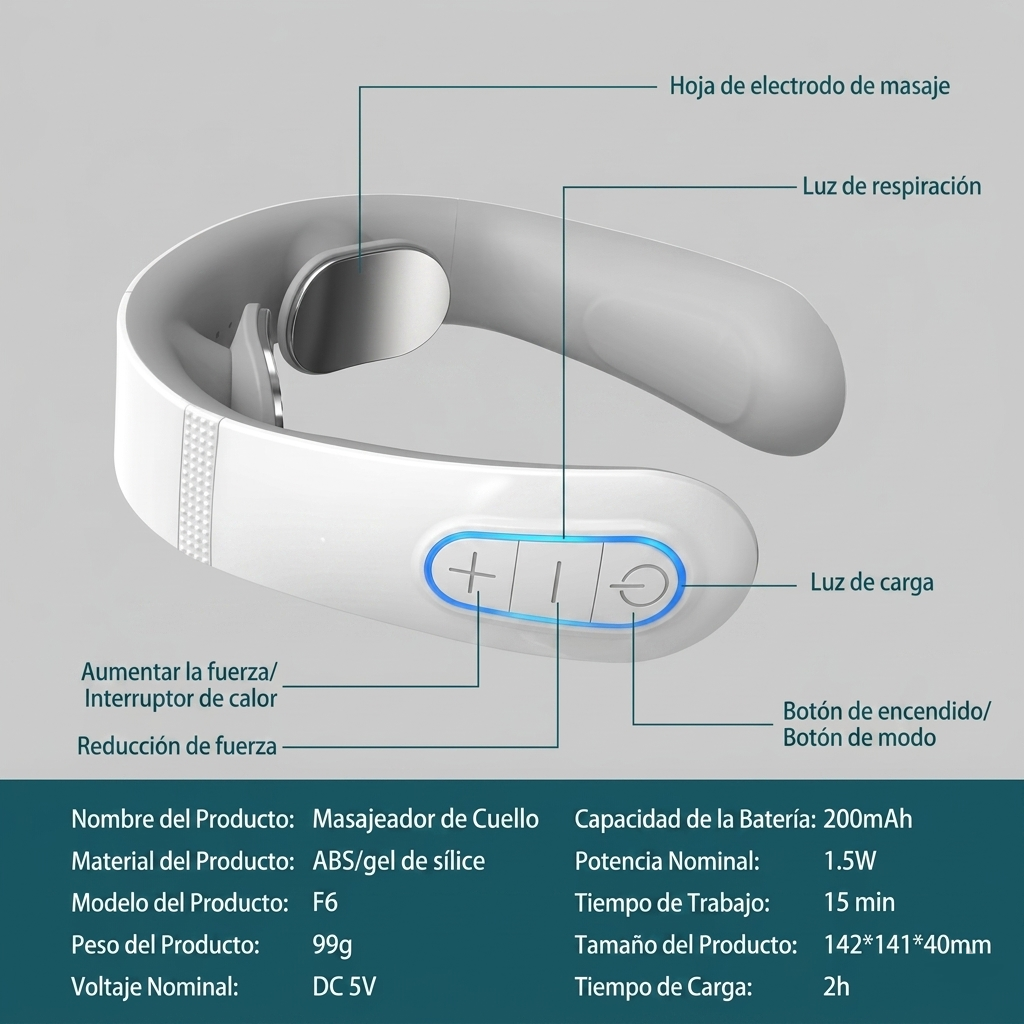 Masajeador de Cuello Portátil